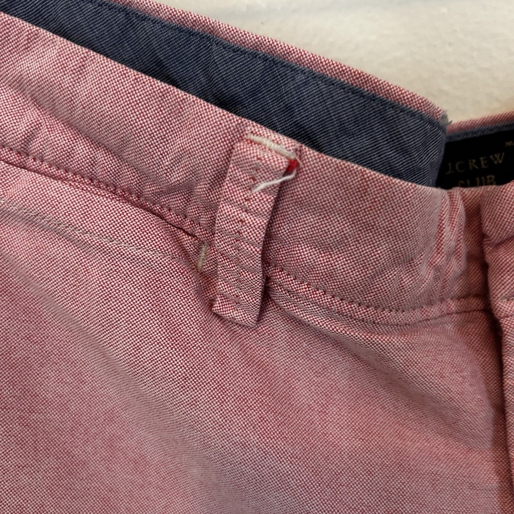 J Crew Mens Size W32 Pink Chino Shorts Casual Preppy Golf Thin Lightweight - Picture 2 of 6